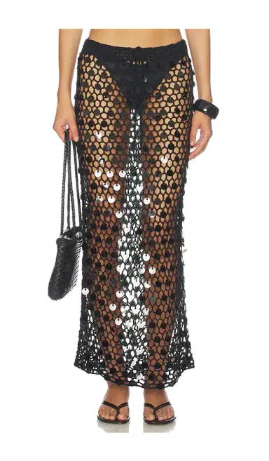 superdown Dinah Crochet Maxi Skirt | Thumbnail 1 superdown Dinah Crochet Maxi Skirt | Thumbnail 1