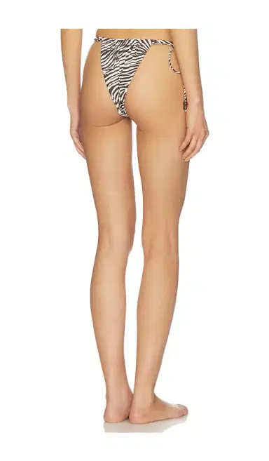 NICHOLAS Leni Double Strap Bikini Bottom With Beads At Hip | Thumbnail 3