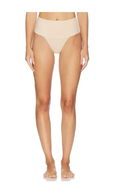 Spanx Supersmooth Undie-tectable Cotton Thong | Thumbnail 1