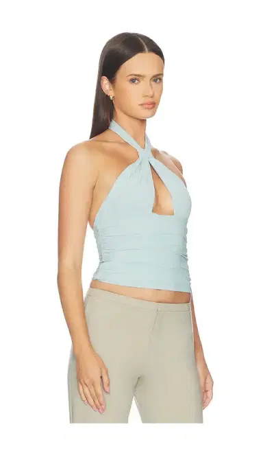 Mimchik Piper Knotted Halter Top | Thumbnail 2