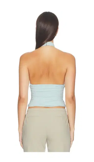 Mimchik Piper Knotted Halter Top | Thumbnail 3