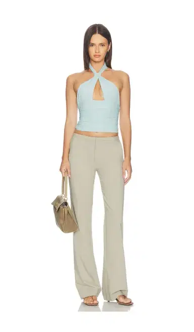 Mimchik Piper Knotted Halter Top | Thumbnail 4