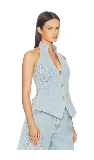 The Wolf Gang Amana Denim Vest | Thumbnail 2 The Wolf Gang Amana Denim Vest | Thumbnail 2