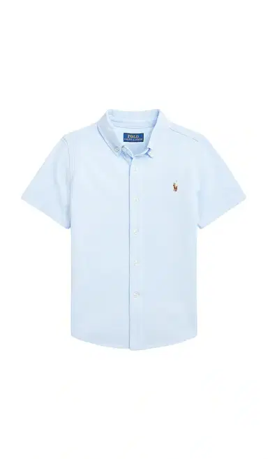 Polo Ralph Lauren Kids Short Sleeve Oxford Mesh Sport Shirt | Thumbnail 1 Polo Ralph Lauren Kids Short Sleeve Oxford Mesh Sport Shirt | Thumbnail 1