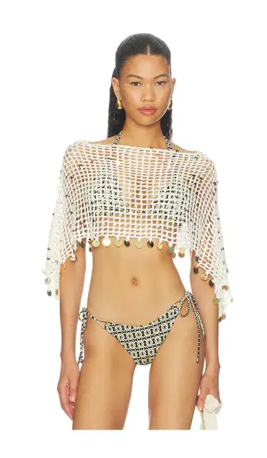 superdown Maris Crochet Poncho | Thumbnail 1