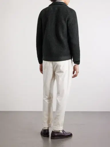 Brunello Cucinelli Double-Breasted Ribbed Cashmere Cardigan - Men | Thumbnail 4 Brunello Cucinelli Double-Breasted Ribbed Cashmere Cardigan - Men | Thumbnail 4