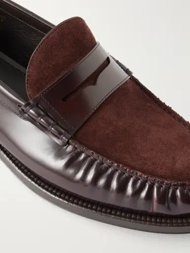 Brunello Cucinelli Suede Penny Loafers - Men | Thumbnail 5