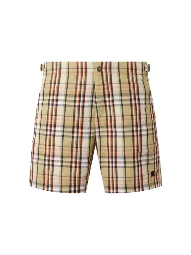 Burberry Selkirk Checked Crinkled Swim Shorts - Men