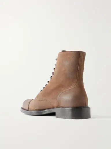 Brunello Cucinelli Suede Derby Boots - Men | Thumbnail 4
