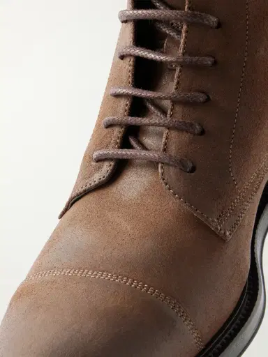 Brunello Cucinelli Suede Derby Boots - Men | Thumbnail 5