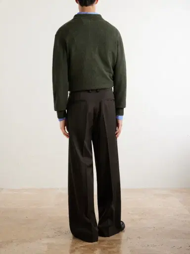 ssstein Wide-Leg Wool Trousers - Men | Thumbnail 4 ssstein Wide-Leg Wool Trousers - Men | Thumbnail 4