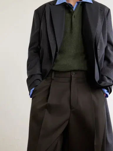 ssstein Wide-Leg Wool Trousers - Men | Thumbnail 5 ssstein Wide-Leg Wool Trousers - Men | Thumbnail 5