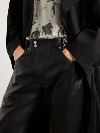 Enfants Riches Déprimés Moto Fly Straight-Leg Embellished Leather Trousers - Men | Thumbnail 5 Enfants Riches Déprimés Moto Fly Straight-Leg Embellished Leather Trousers - Men | Thumbnail 5