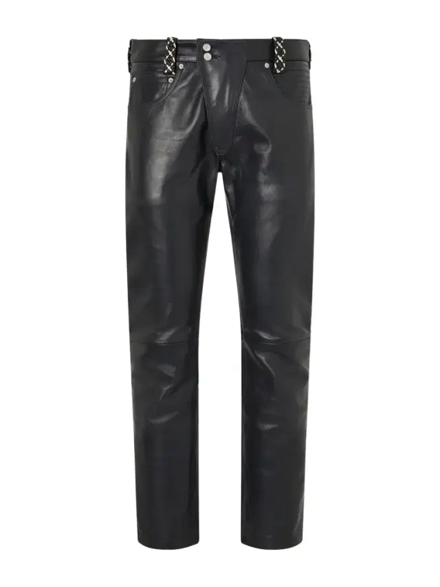 Moto Fly Straight-Leg Embellished Leather Trousers - Men