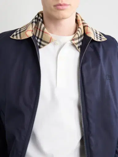 Burberry Checked Cotton-Piqué Polo Shirt - Men | Thumbnail 5 Burberry Checked Cotton-Piqué Polo Shirt - Men | Thumbnail 5