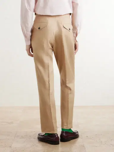 Polo Ralph Lauren Straight-Leg Pleated Linen Suit Trousers - Men | Thumbnail 4 Polo Ralph Lauren Straight-Leg Pleated Linen Suit Trousers - Men | Thumbnail 4