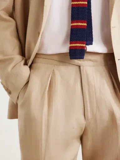 Polo Ralph Lauren Straight-Leg Pleated Linen Suit Trousers - Men | Thumbnail 5 Polo Ralph Lauren Straight-Leg Pleated Linen Suit Trousers - Men | Thumbnail 5