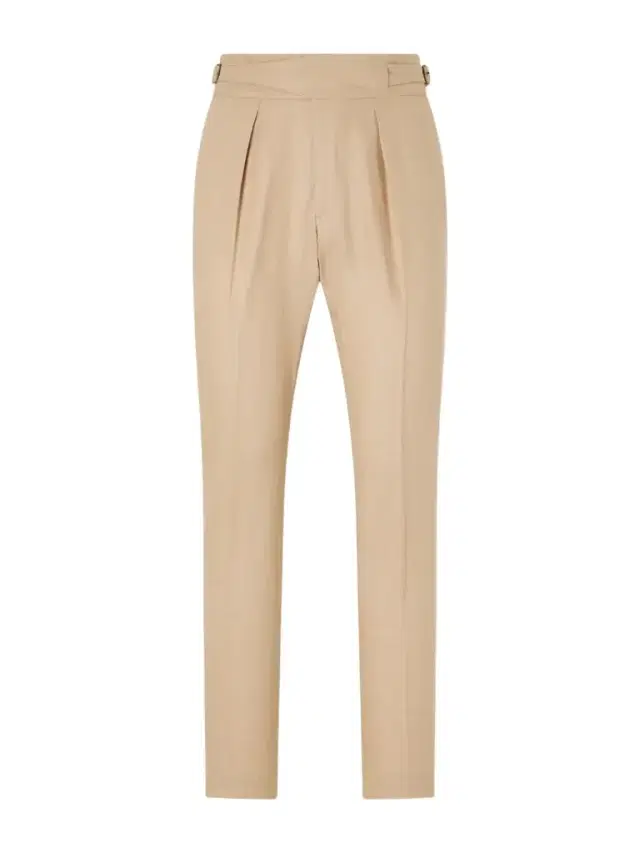 Straight-Leg Pleated Linen Suit Trousers - Men