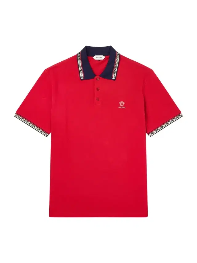 Versace Logo-Embroidered Cotton-Piqué Polo Shirt - Men