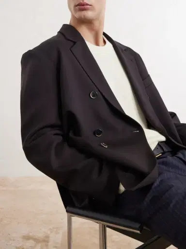 Barena Double-Breasted Virgin Wool-Gabardine Blazer - Men | Thumbnail 5 Barena Double-Breasted Virgin Wool-Gabardine Blazer - Men | Thumbnail 5