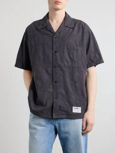 Neighborhood Camp-Collar Cotton-Jacquard Shirt - Men | Thumbnail 3