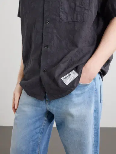 Neighborhood Camp-Collar Cotton-Jacquard Shirt - Men | Thumbnail 5