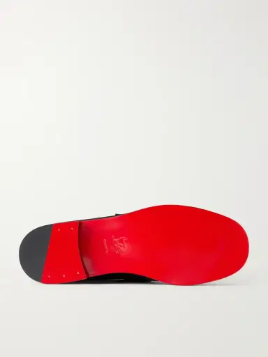 Christian Louboutin The Plato Logo-Embellished Leather Penny Loafers - Men | Thumbnail 3