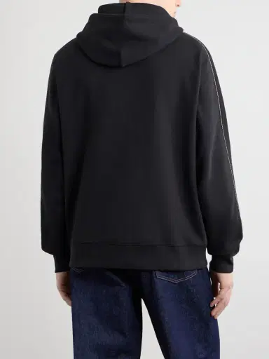 Burberry Logo-Embroidered Cotton-Jersey Zip-Up Hoodie - Men | Thumbnail 4