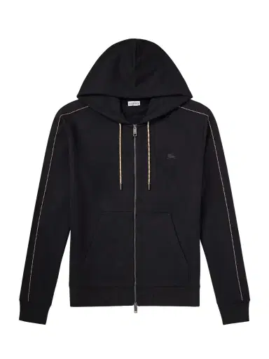 Burberry Logo-Embroidered Cotton-Jersey Zip-Up Hoodie - Men | Thumbnail 1