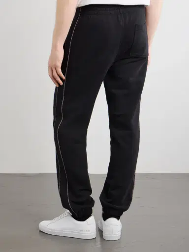 Burberry Tapered Checked Cotton-Jersey Sweatpants - Men | Thumbnail 4 Burberry Tapered Checked Cotton-Jersey Sweatpants - Men | Thumbnail 4