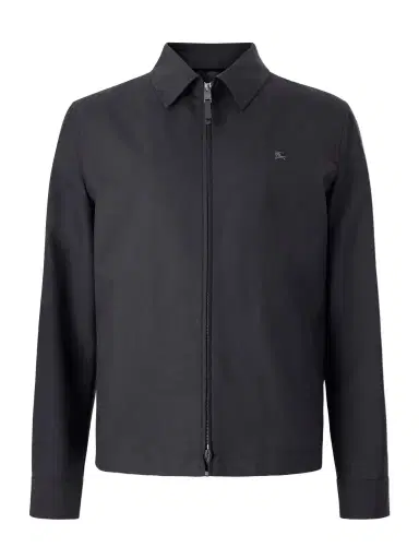 Burberry Logo-Embroidered Wool Zip-Up Blouson Jacket - Men | Thumbnail 1
