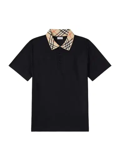 Burberry Checked Cotton-Piqué Polo Shirt - Men | Thumbnail 1 Burberry Checked Cotton-Piqué Polo Shirt - Men | Thumbnail 1