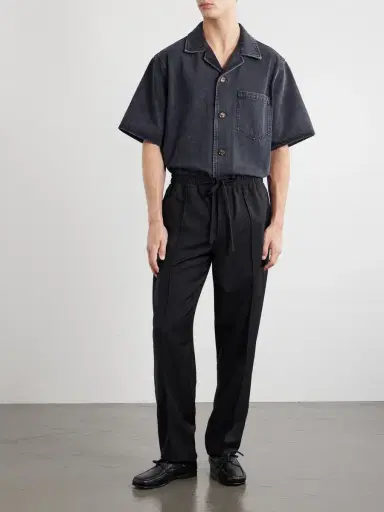 Valentino Garavani Straight-Leg Wool and Cashmere-Blend Trousers - Men | Thumbnail 2 Valentino Garavani Straight-Leg Wool and Cashmere-Blend Trousers - Men | Thumbnail 2