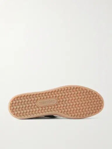 Tom Ford Archer Suede and Leather Sneakers - Men | Thumbnail 3