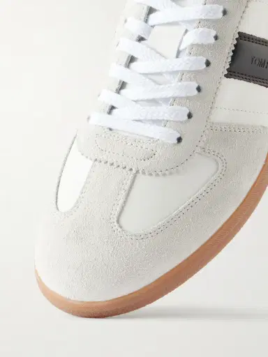 Tom Ford Archer Suede and Leather Sneakers - Men | Thumbnail 5