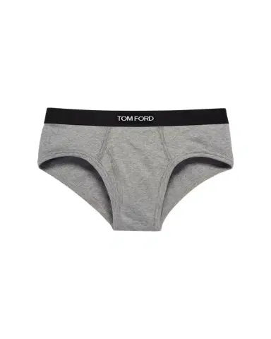 Tom Ford Men's Jacquard Logo Cotton Briefs | Thumbnail 1