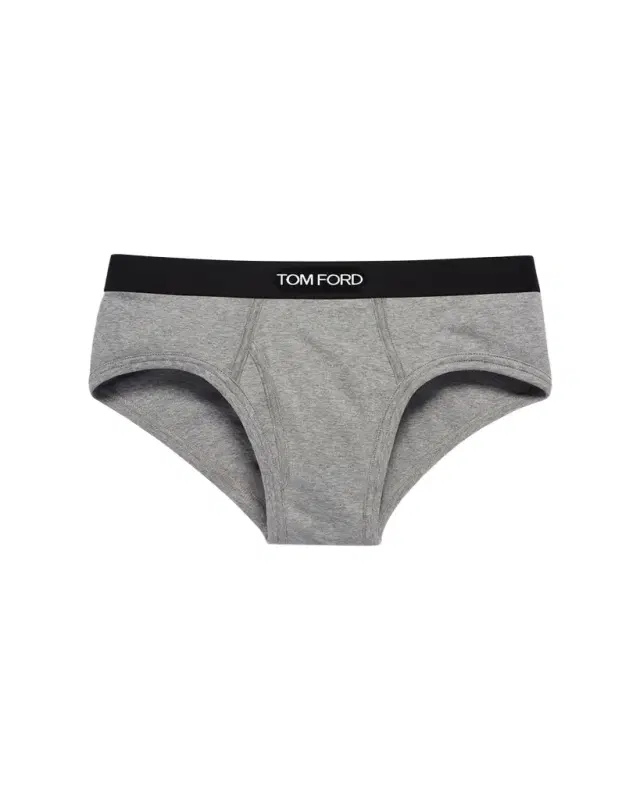 TOM FORD Men's Jacquard Logo Cotton Briefs