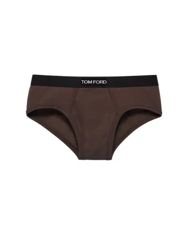Tom Ford Men's Jacquard Logo Cotton Briefs | Thumbnail 1