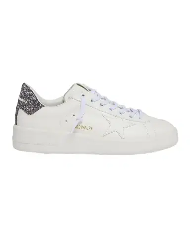 Golden Goose Purestar Leather Glitter Low-Top Sneakers | Thumbnail 1