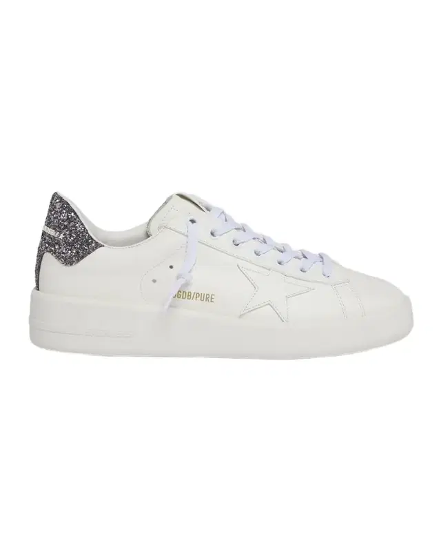 Purestar Leather Glitter Low-Top Sneakers