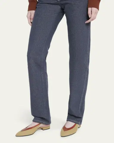 Loro Piana Rebecca Bicolor Slingback Ballerina Flats | Thumbnail 2