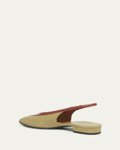 Loro Piana Rebecca Bicolor Slingback Ballerina Flats | Thumbnail 4