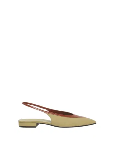 Loro Piana Rebecca Bicolor Slingback Ballerina Flats | Thumbnail 1