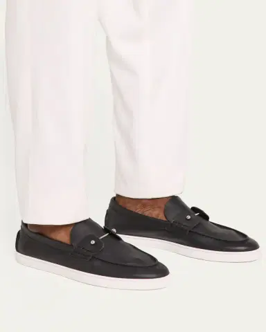 Christian Louboutin Men's Chambeliboat Leather Slip-On | Thumbnail 2