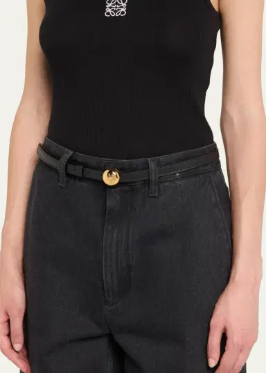 Loewe Smooth Leather Skinny Belt | Thumbnail 2