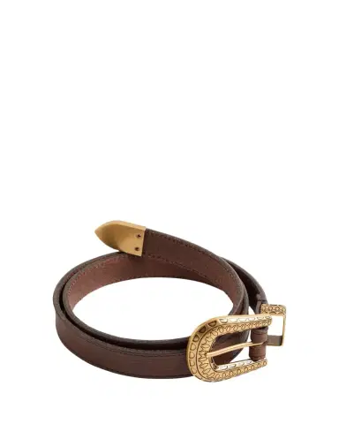 Valentino Garavani VLogo Signature Engraved Leather Belt, 20mm | Thumbnail 1