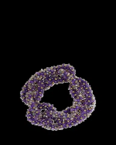 Meredith Frederick 14K Amethyst and Labradorite Elsa Link Bracelet | Thumbnail 2