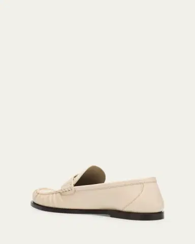 Saint Laurent Leather YSL Classic Penny Loafers | Thumbnail 8