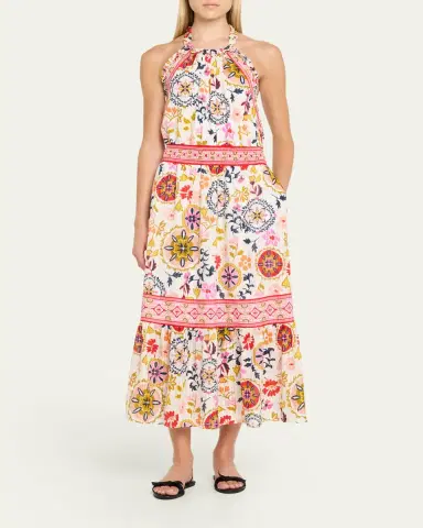 Ramy Brook Delia Halter Midi Dress | Thumbnail 2 Ramy Brook Delia Halter Midi Dress | Thumbnail 2