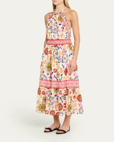 Ramy Brook Delia Halter Midi Dress | Thumbnail 4 Ramy Brook Delia Halter Midi Dress | Thumbnail 4